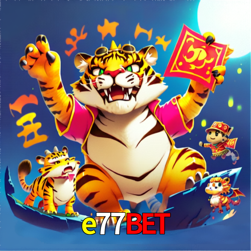 Imagem promocional da e77bet mostrando a plataforma e suas vantagens
